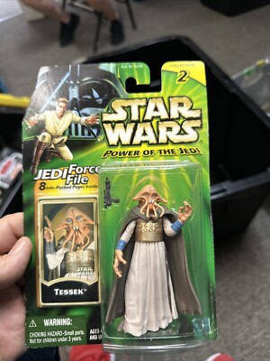 Hasbro 2000 Star Wars Power Of The Jedi Tessek Jedi Force File