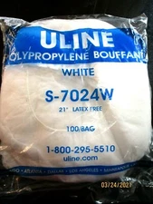Disposable Bouffant Caps x 400 (100 packs x 4), "Uline" Brand, One Size Fits All