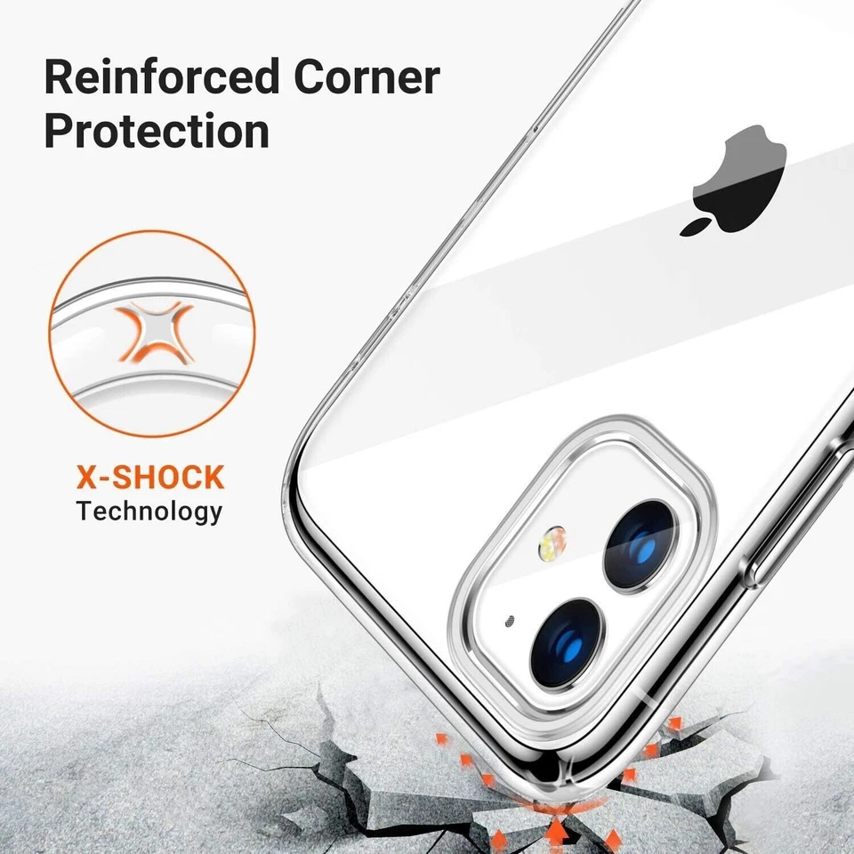 CUSTODIA COVER IN SILICONE PLASTICA TRASPARENTE PER IPHONE 11 PRO MAX 6.5 - Immagine 3 di 3