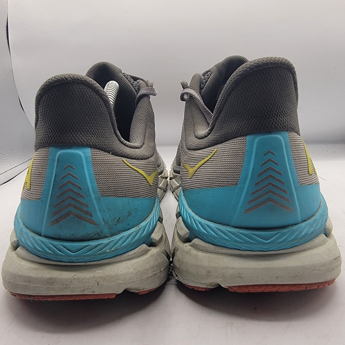 yun① Hoka One One Clifton 7 Mens 12.5 Wide 2E Gray Running Shoes