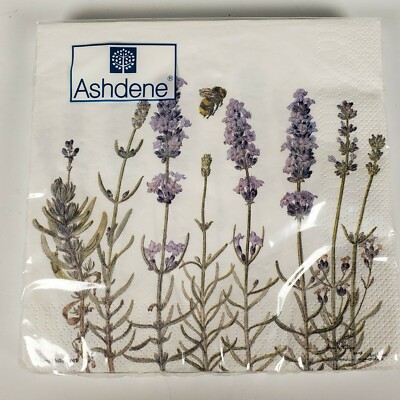 Ashdene Jenny Phillips 2007 20 Ct  Disposable 3-Ply Paper I LOVE LAVENDER