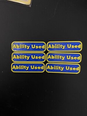 6x TCG Ability Used Marker Tokens