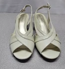 New in Box Easy Street Jalyn Bone/Snake Size 7 M Pumps 2" Heels Slingbacks