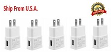 5-Pack 2AMP USB POWER ADAPTER WALL CHARGER For Universal SAMSUNG LG iPHONE