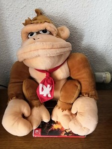 Cuddly plush donkey kong-official nintendo play by play-very rare - 2002 | eBay