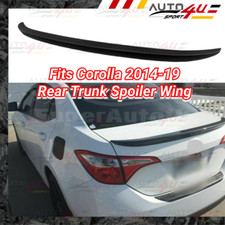 Fits 2014-2019 Toyota Corolla Oe Style Matte Black Rear Upper Trunk Spoiler Wing Fits 2014-2019 Toyota Corolla Oe Style Matte Black Rear Upper Trunk Spoiler Wing