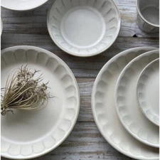 Fiore Nordic Style Retro Ceramic Dinner Plate Rice Bowl Tableware Made in Japan