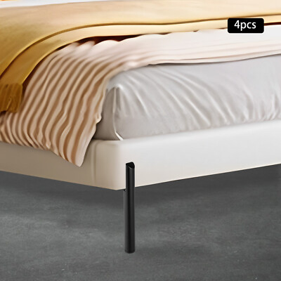 4*Furniture Beine Füße w/ Kunststoff Pads Kabinett Sofa Kaltgewalzte Stah Gerade