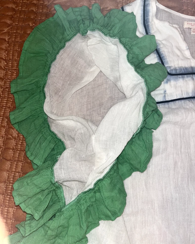 Pollo Rosa Niñas Talla 6/8Y Verde Crema Azul Tie Dye Transparente Natación Encubrimiento Foto 4 de 4