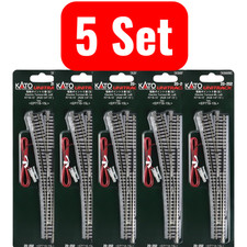 KATO N Scale Electric Turnout 6 Left 20-202 Powered Point Track 5pcs Set Japan