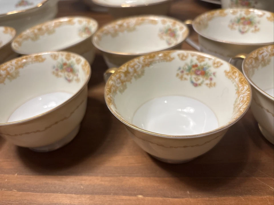 Noritake Mystery? #198 Gold Trim 66 Pcs. Read! - Image 3 of 4