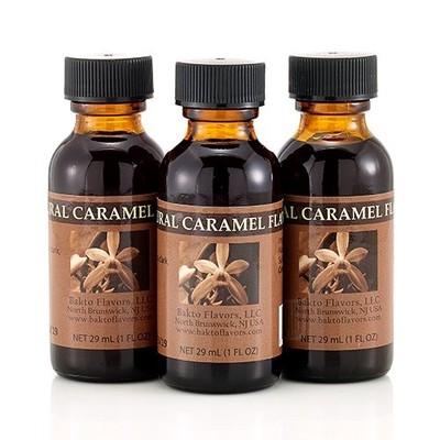 Bakto Flavors Natural Caramel Flavor, 1 Fluid Ounce, Pack 1 Fl Oz (Pack of 3) 