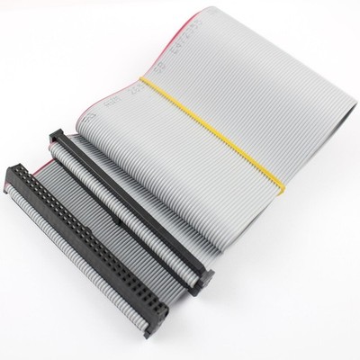 1Pcs 2.54mm Pitch 2x32 Pin 64 Pin 64 Wire IDC   Ribbon Cable Length 45CM #fv