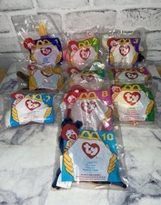 1997 Ty McDonald's Teenie Beanie Babies Baby Complete Set of 10 Happy Meal Toys