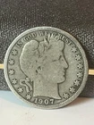 1907 D Barber Half Dollar, VG+