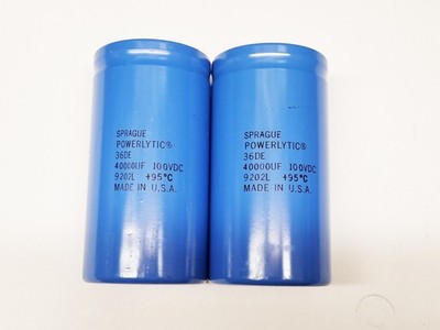 Krell KSA150 Electrolytic Capacitors Sprague 40000uf 100V