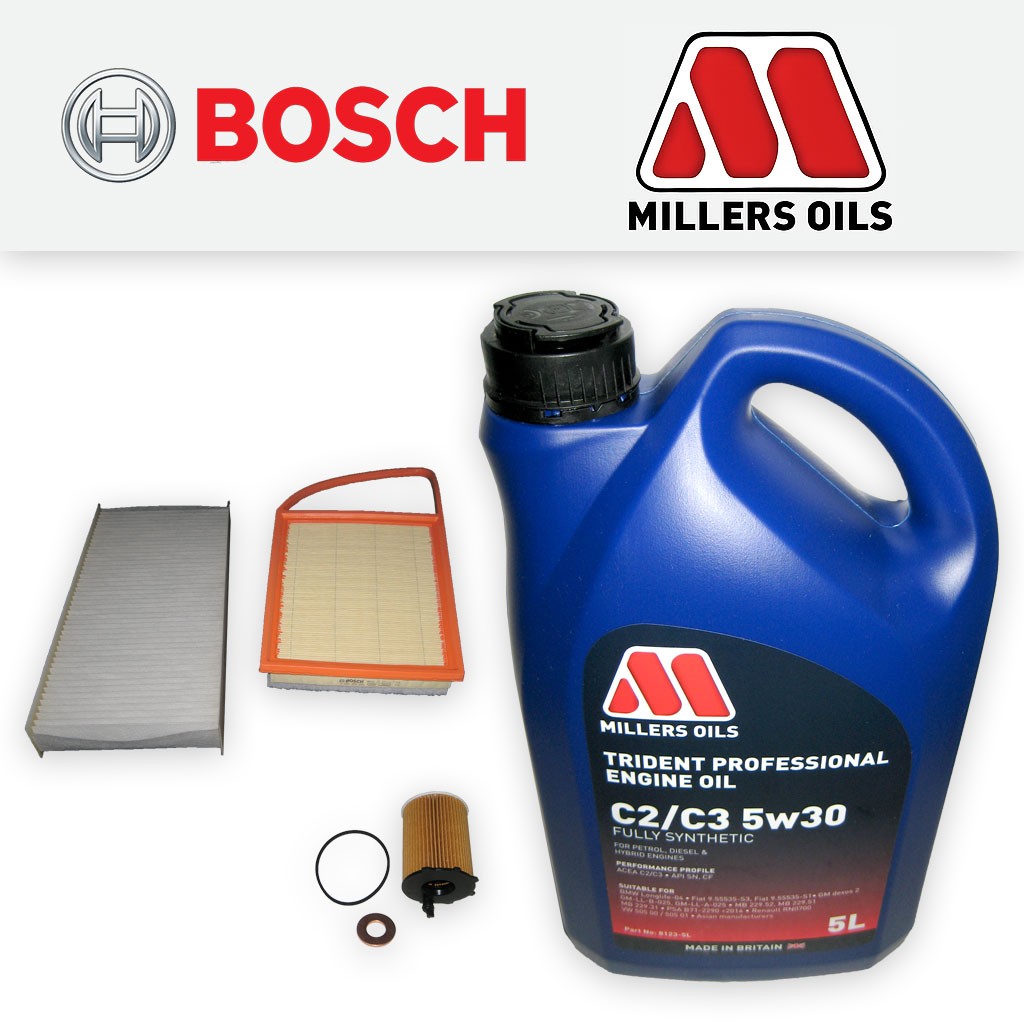 SERVICE KIT for CITROEN DISPATCH 1.6 HDI 8V OIL AIR CABIN FILTERS +OIL 2010-2016
