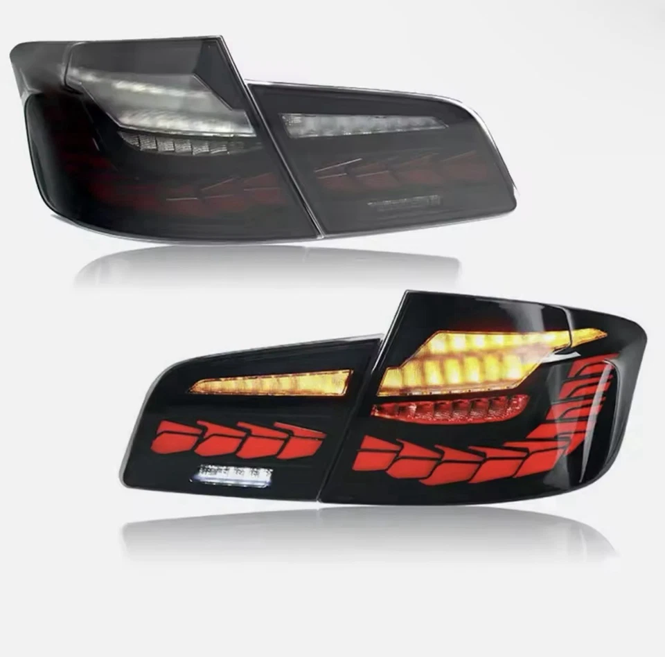 SMOKED OLED GST Tail Lights For BMW 5-Series 2010-2017 F10 M5 W/Animation - Image 2 of 4