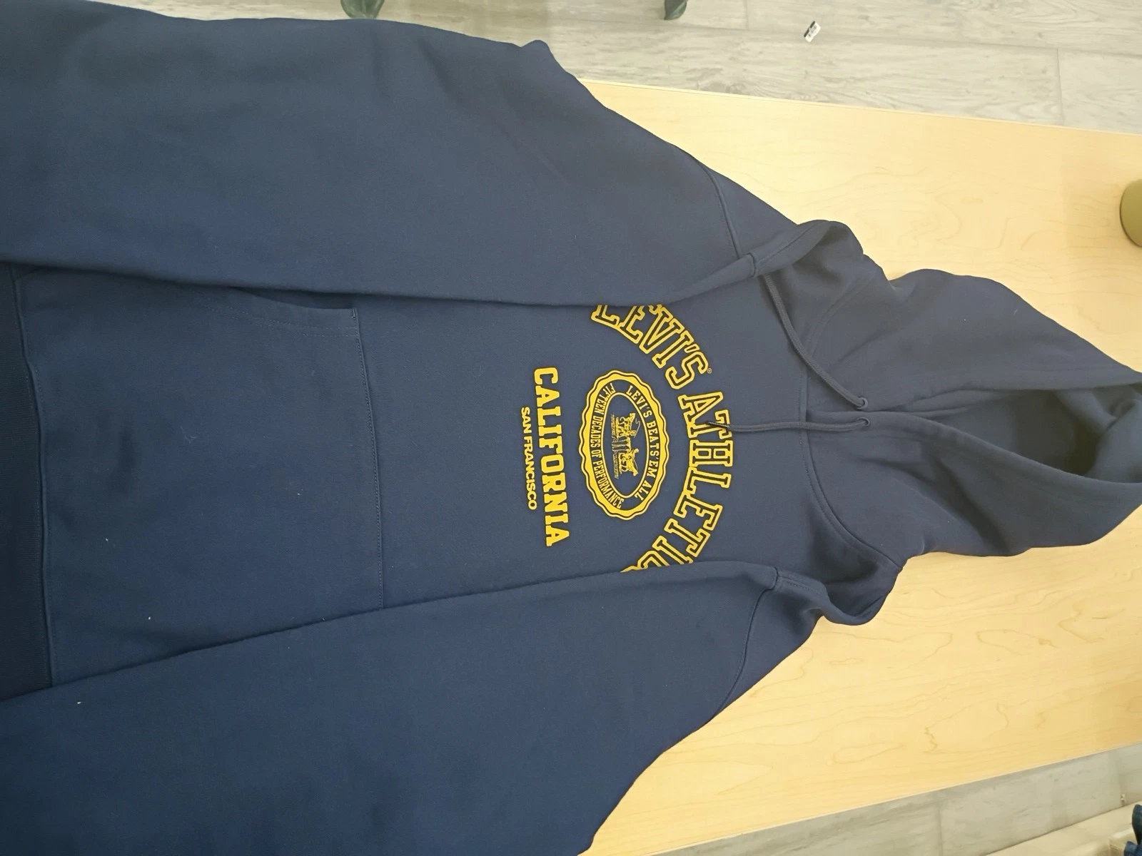 Levi's Men's Standard Fit Pullover Hoodie Sweatshirt - Navy 2 Horse Crest XXL