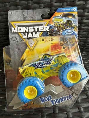 SPIN MASTER MONSTER JAM 2026 BLUE THUNDER SPEED SHRED SERIES 45 REAL TRUCKS NEW!