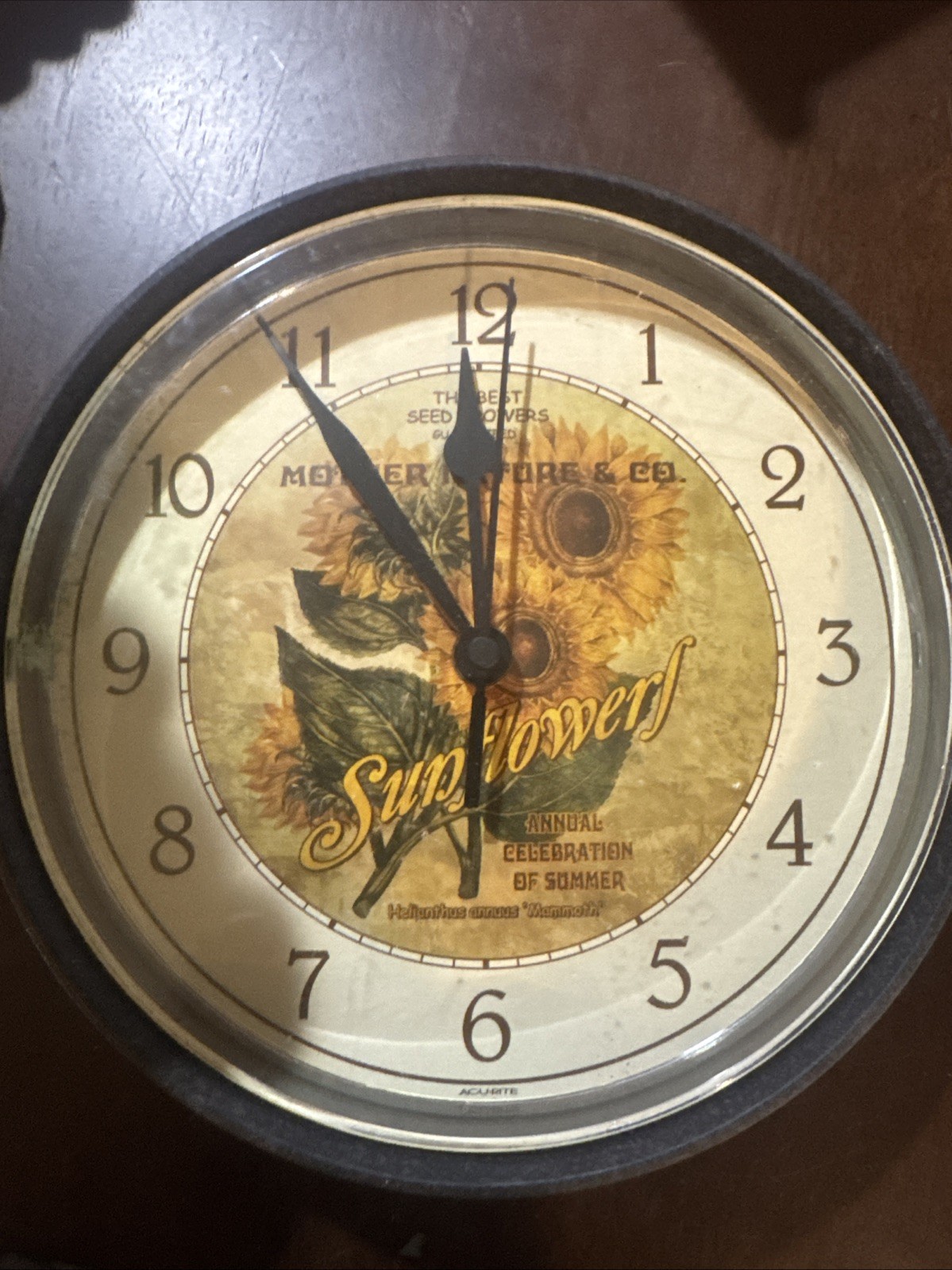 Sunflower Clock