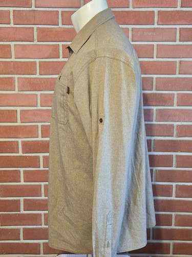 Outdoor Research Long Sleeve Button Front Shirt Mens XL Stetch Brown Wayward EUC - Picture 7 of 14