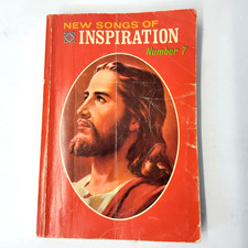 Vintage New Songs Of Inspiration Number 7 Gospel Hymn Songbook Benson Red Cover