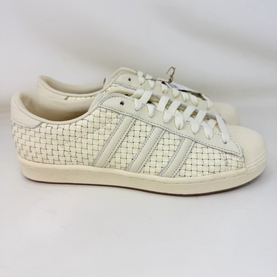 新品 26.5㎝ US8.5 adidas Superstar Vintage Adidas Superstar Vintage Woven Shell Toe Shoes Cream Women's Size
