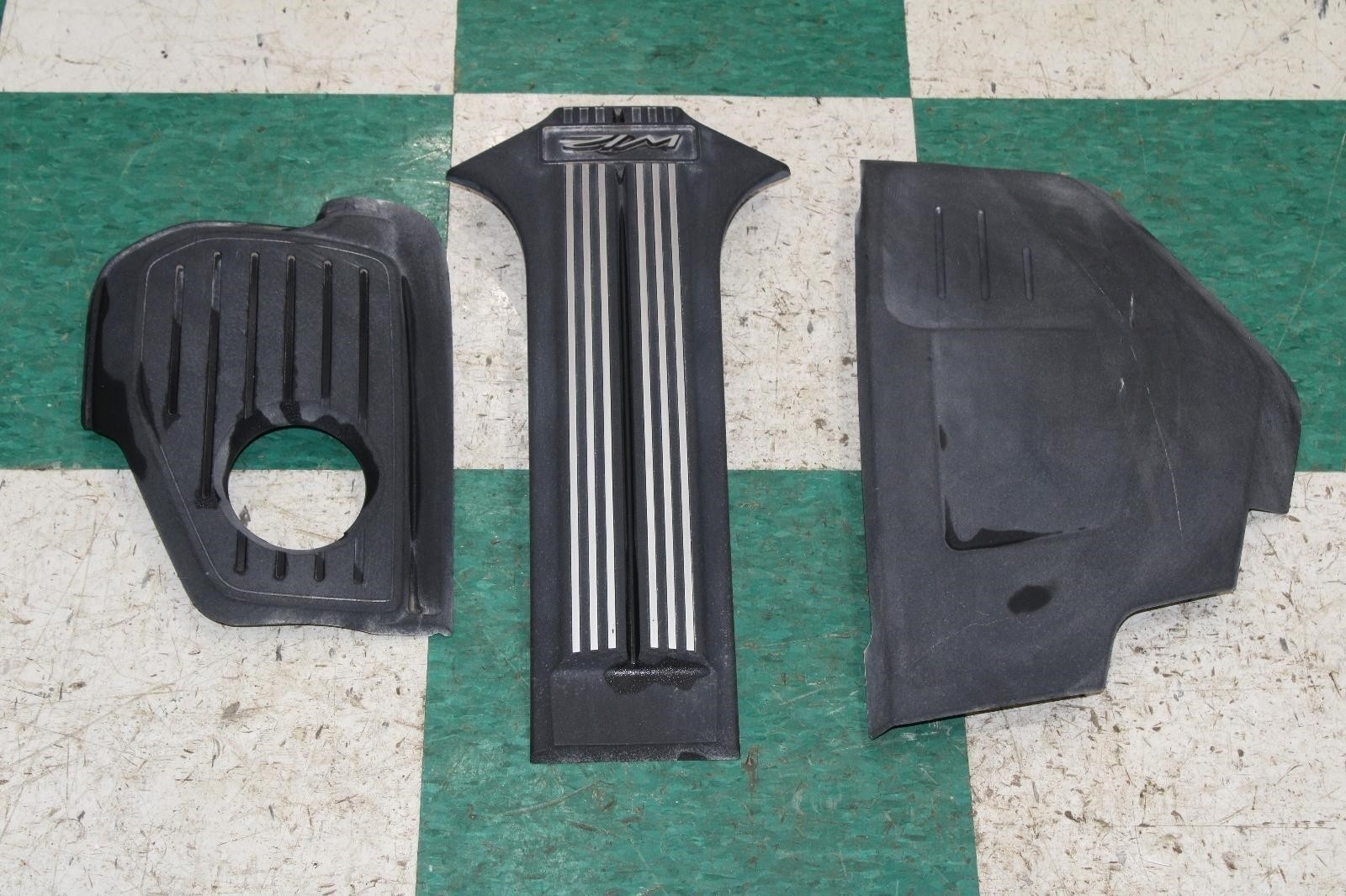 19-24 CONTINENTAL GT/GTC W12 LH RH Center Engine Appearance Trim Cover Set 3x OE