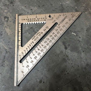 SWANSON Speed Square Framing/Rafter Square Aluminum USA - Used