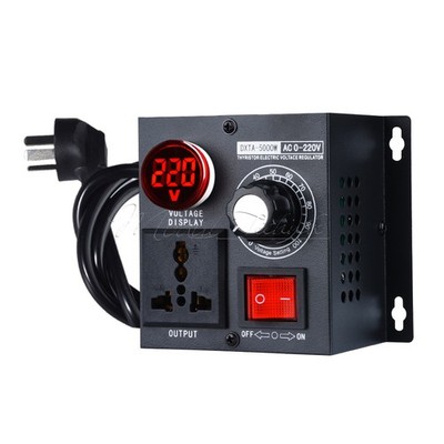 5000W Stepless Voltage Regulator Speed Controller Dimmer Single-phase Governor