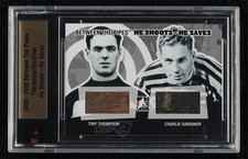 2008 ITG Between the Pipes 5/20 Tiny Thompson Charlie Gardiner #HSHS-05 HOF 2o7