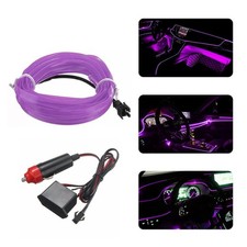 2m Purple Led Car Interior Decor Atmosphere Wire Strip Light Lamp Accessories 2m Purple Led Car Interior Decor Atmosphere Wire Strip Light Lamp Accessories