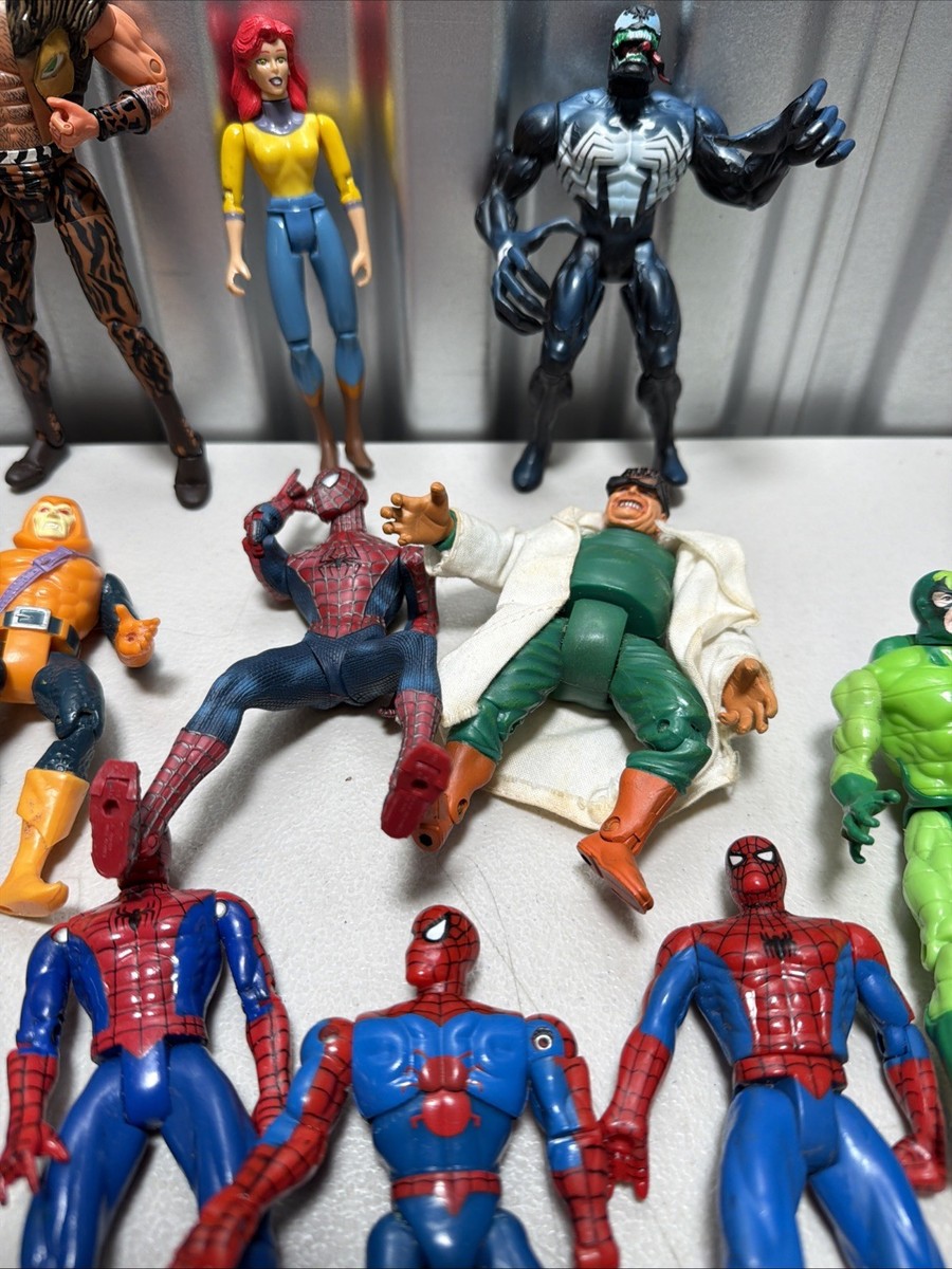 マーベルDC フィギュア１４体まとめ売り Lot Of 14 Vintage Marvel/DC Comics Spider-Man Action Figures | eBay