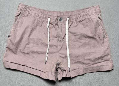 Vuori Ripstop Shorts Womens Sz 34 Mauve Athletic Beach Hiking Casual Draw String