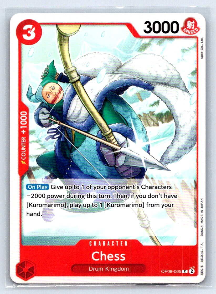 Chess C Two Legends Pre-Release Cards OP08-005 LP