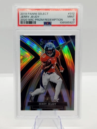 Jerry Jeudy 2019 Panini Select XRC Silver Prizm PSA 9 Broncos/Cleveland Browns!