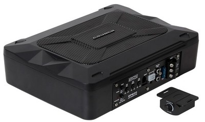 CRUNCH GP-600 - 13x20cm Auto Aktiv Unterbau Flach Gehäuse Subwoofer - 200W Max