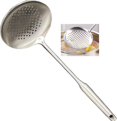 Skimmer Stainless Steel Large Slotted Spoon Colander Strainer Ladle for Cooking 