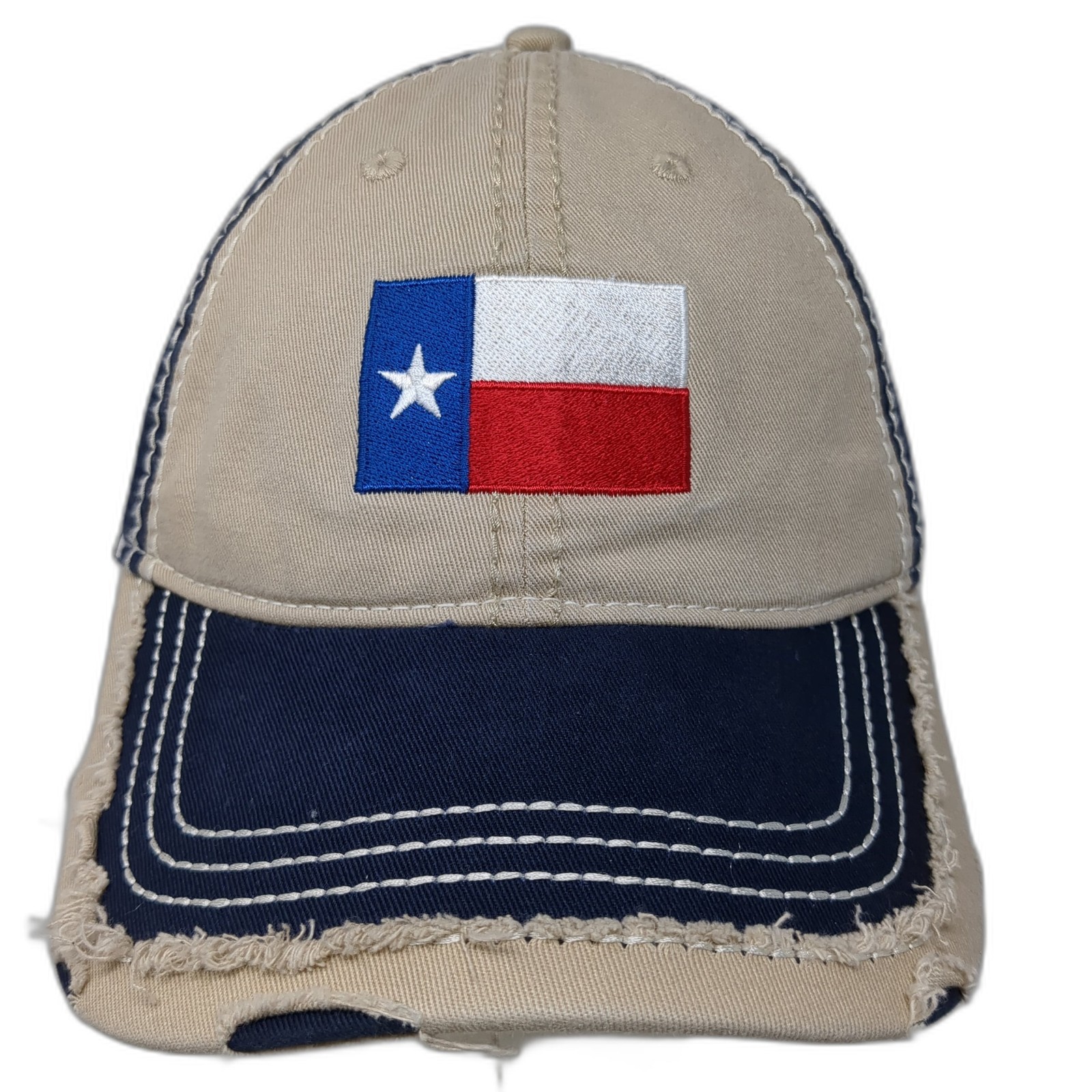 Texas State Flag Strapback Baseball Cap Multi One… - image 1