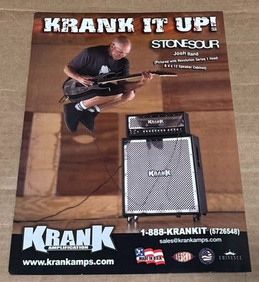 KRANK AMPS - JOSH RAND of STONE SOUR - 2005 Print Ad