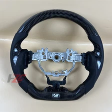 Steering Wheel for 2016 Lexus GS Customized Carbon Fiber Black Leather