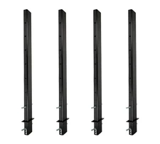 54" Adjustable C Channel Pipe Stake for Flatbed Trailer Hauler (4 Pack)