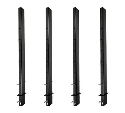 54'' Adjustable C Channel Pipe Stake for Flatbed Trailer Hauler (4 Pack)