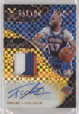 2020 Select X-Factor Memorabilia Signatures Gold Prizm 8/10 Taj Gibson Auto 5w7