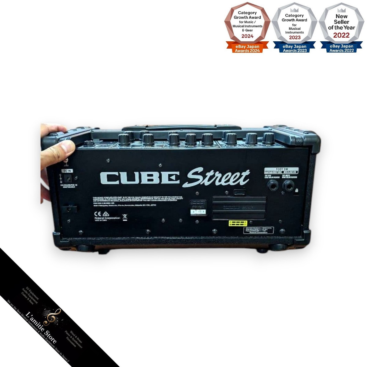 Roland CUBE Street Black Battery Powered Stereo Combo Amplifier