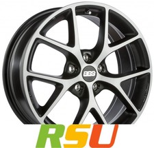BBS SR vulcano grau diamantgedreht 7.5x17" ET35 LK5 120 ML 82 Alufelgen 17 Zoll