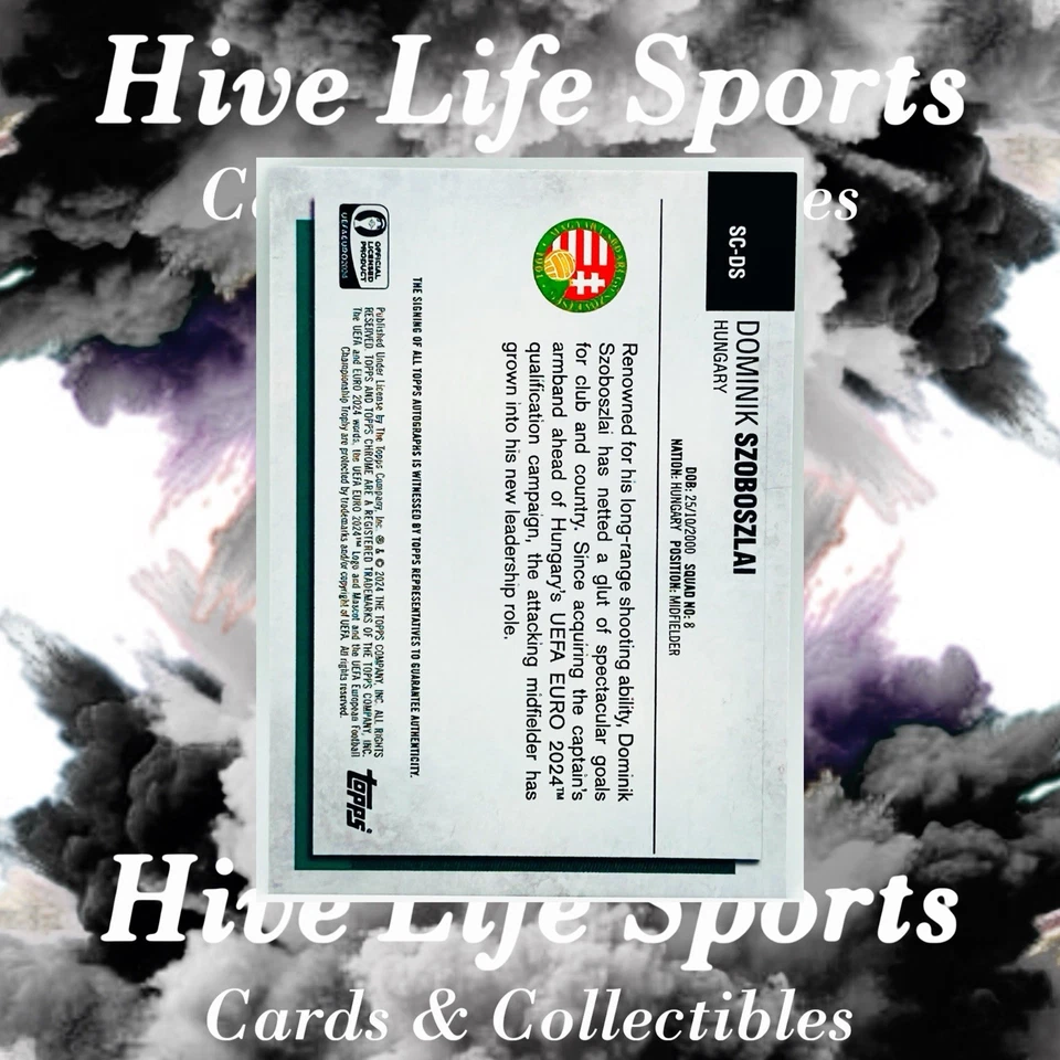 Dominik Szoboszlai 2024 Topps Cromo NSCC UEFA EURO Automático /20 #SC-DS Hungría Foto 2 de 2