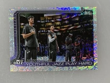 2025-26 Topps Basketball #290 Jazz Dance! Youthful Jazz Play Hard Victory Foil