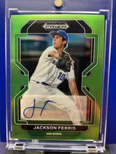 Jackson Ferris 2022 Panini Prizm Draft Picks Green Prizm #’d /23 PDP47